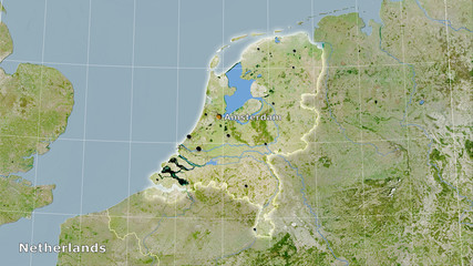Netherlands, satellite A - composition