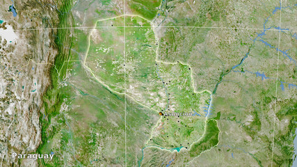 Paraguay, satellite A - composition