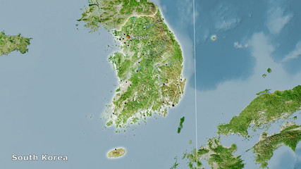 South Korea, satellite A - composition