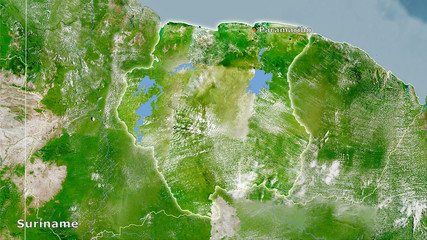 Suriname, satellite A - composition