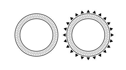 Polynesian style pattern. Round tattoo. Polynesia. Good for tattoos, prints and t-shirts. Isolated. Vector.