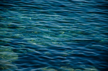Sea abstract background colorful surface of dark water