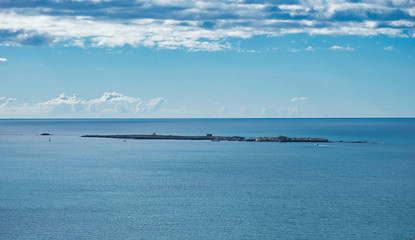 VIEW OF THE ISLAND OF TABARCA,SANTA POLA,SPAIN