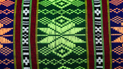  Thai fabric pattern.A texture embroider pattern style local in thailand.