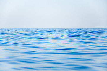 Seascape background calm blue sea waves