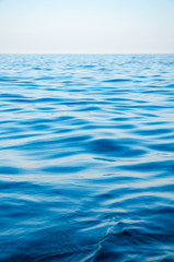 Seascape background calm blue sea waves