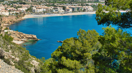 View of the Albir beach, I Spain