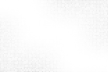 Halftone dots on white background. Gray dots halftone texture. Pop art pattern template.