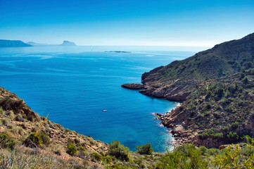 Fototapeta premium VIEW OF THE ALBIR BAY FROM ICE SAW,ALBIR I,SPAIN