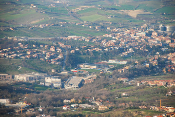 View from Monte Titano in San Marino