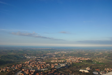 View from Monte Titano in San Marino