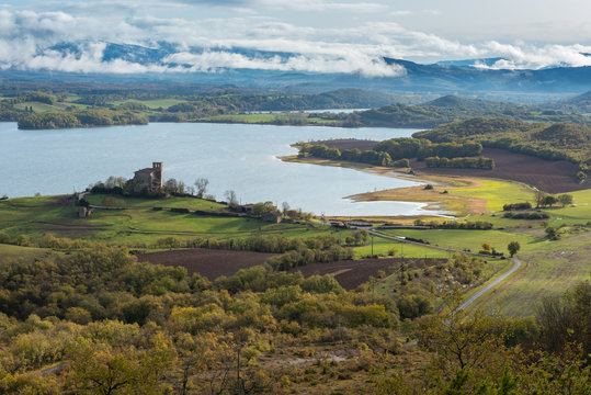Nanclares de Gamboa and Ullibarri-Gamboa reservoir, Basque Country, Spain