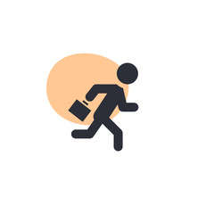 Businessman Running -  Icon