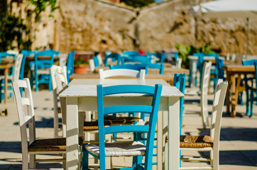 Typical restaurant in the city, Sicily