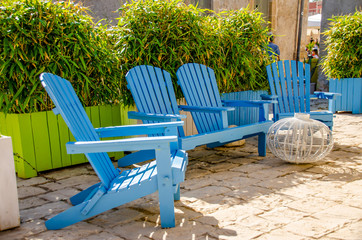 chairs in a garden