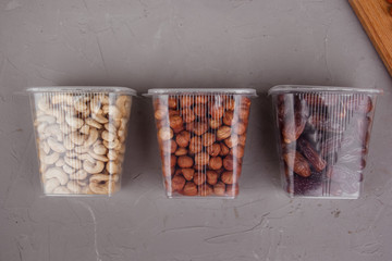 nuts and dates in a container