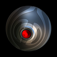  robot eye scifi security camera