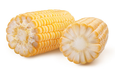 Corns isolated on white background