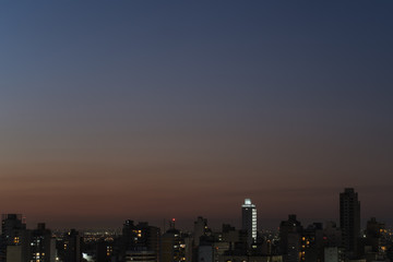 Fototapeta na wymiar Skyline of suburbs, Buenos Aires, Argentina