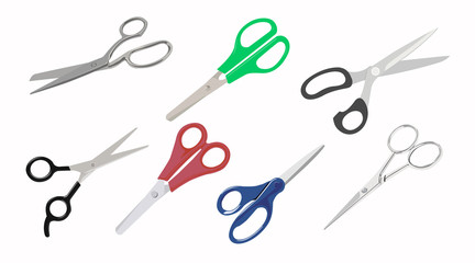 Vector Set of Scissors Illustrations