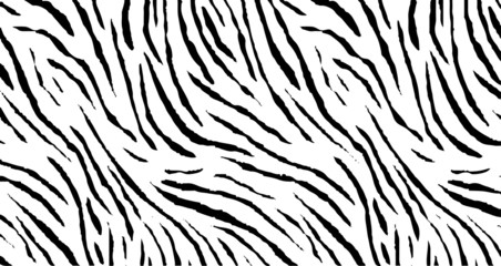 Swirled and curled stripes and brush strokes texture. Marble or acrylic atrwork imitation. Cool and swirly background. Abstract vector illustration. Black isolated on white. EPS10  © Nadejda