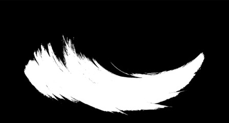 Vector brush sroke texture. Distressed uneven grunge background. Abstract distressed vector illustration. Overlay over any design to create interesting effect and depth. Black isolated on white. EPS10 © Nadejda