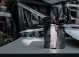 old rusty iron closeup