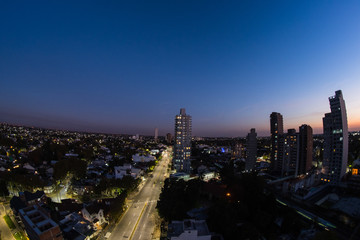 Naklejka premium Skyline of suburbs, Buenos Aires, Argentina