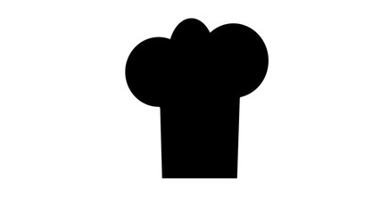 chef cap illustration - restaurant symbol,