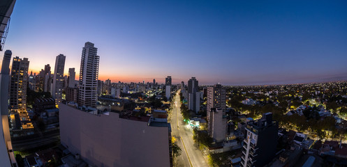 Skyline of suburbs, Buenos Aires, Argentina