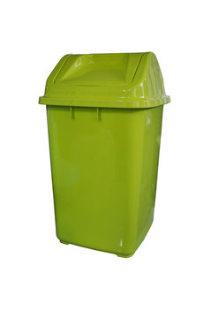 Household plastic trash cans
