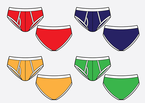 man underwear set (briefs colored)