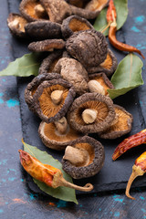 Dried shiitake mushrooms