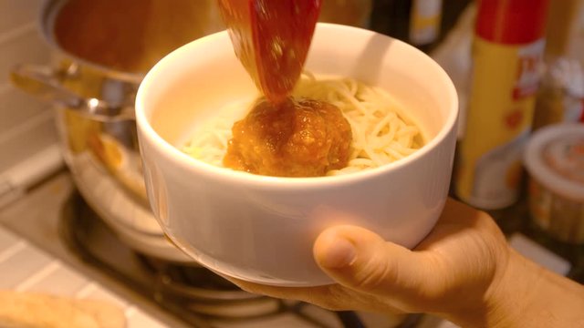 Putting a Meatball in a Bowl of Spaghetti 