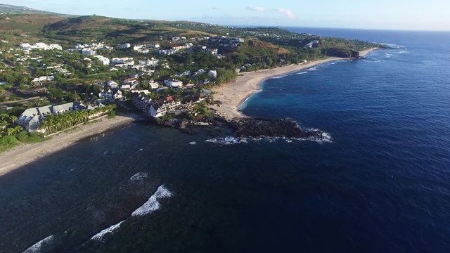 Reunion Island - Saint Paul City - Aerial Landscape