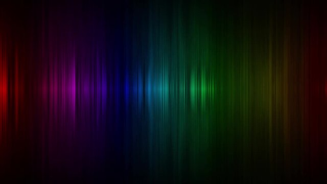 Loopable sound wave music animation colorful aurora spectrum rainbow animation 4k 60fps