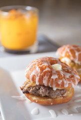 donut mini hamburger