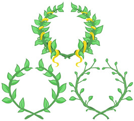 Laurel Wreaths Design Element