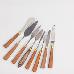 set os spatulas for oil or acrylic  painting 