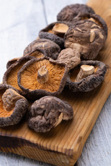 Dried shiitake mushrooms