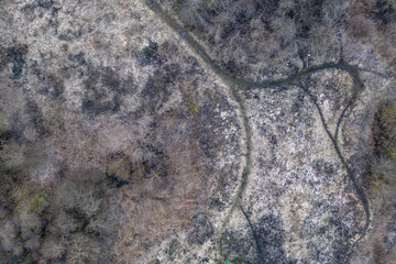 Fortress on Staraya Ladoga photographed from the air