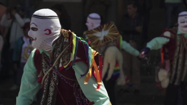 Traditional dance and costume in Cusco, Peru