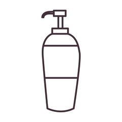 Isolated soap dispenser line style icon vector design