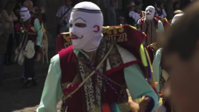 Traditional dance and costume in Cusco, Peru