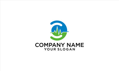 combination of health and C logo design