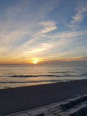 sunset on the west beach on Norderney