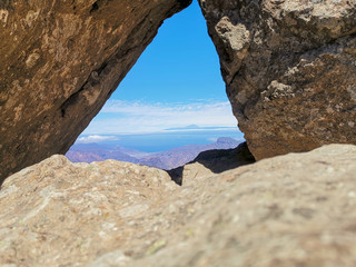 view from Roque Nublo to tenerife