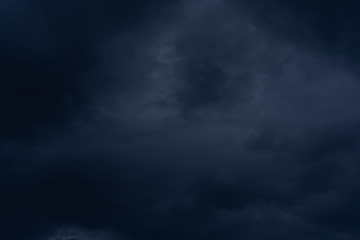 Lots of clouds covered the sky