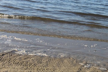 waves on the beach