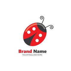 Obraz premium ladybug vector icon illustration design